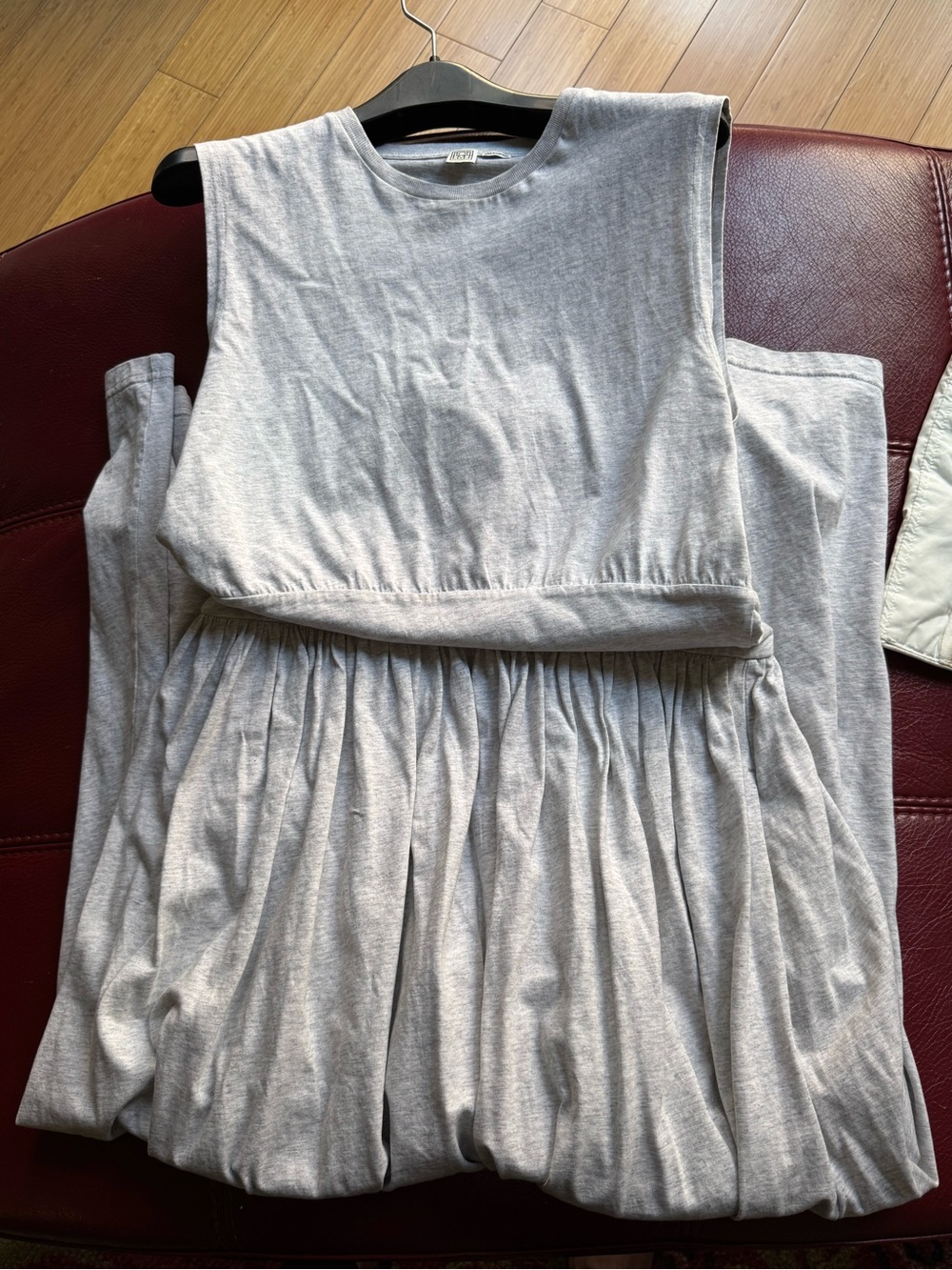 Toteme Sleeveless Maxi Dress in Heather Gray - Picture 5 of 5